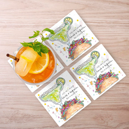 Tacos & Tequila Stone Coaster