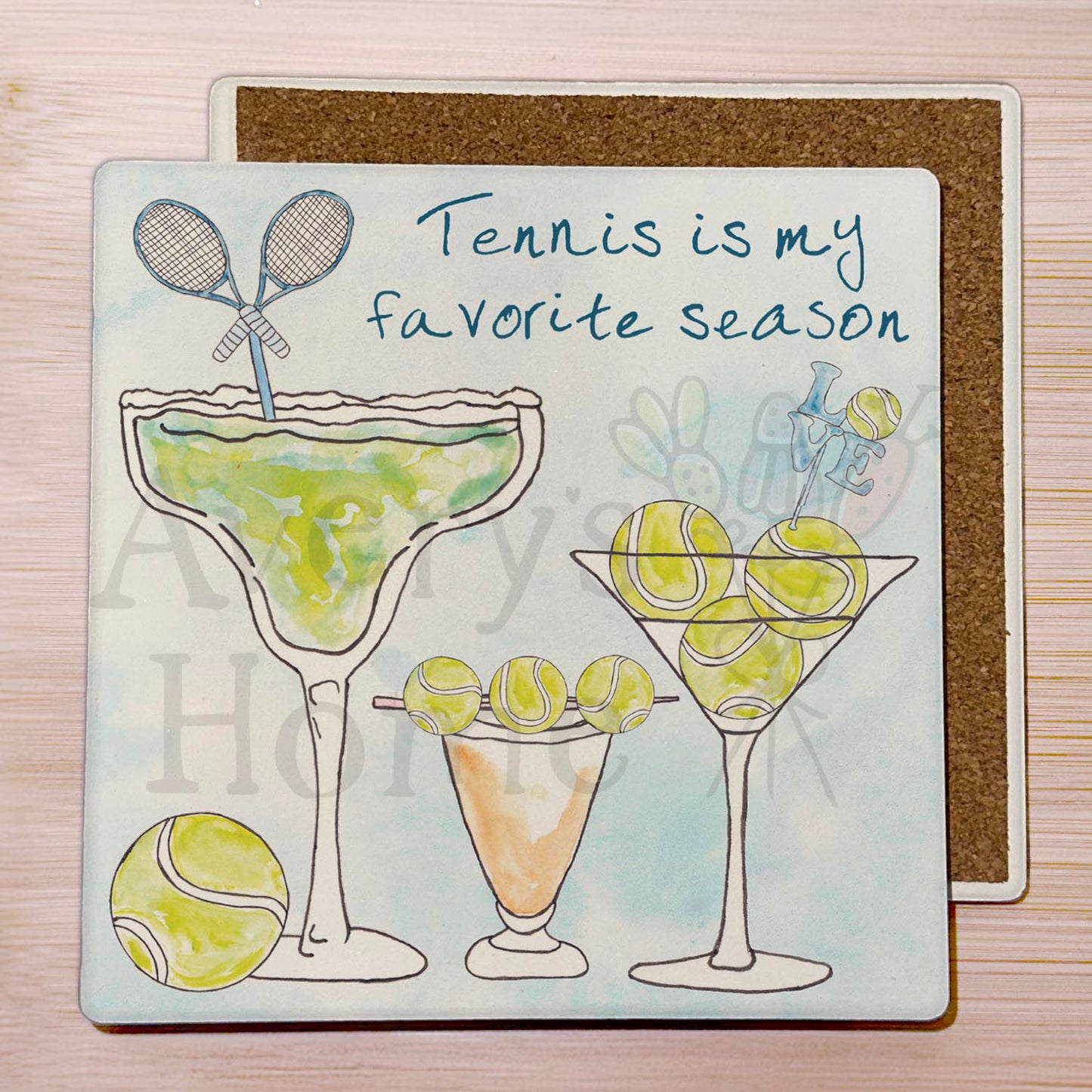 Tennis Is My Favorite Season Stone Coaster