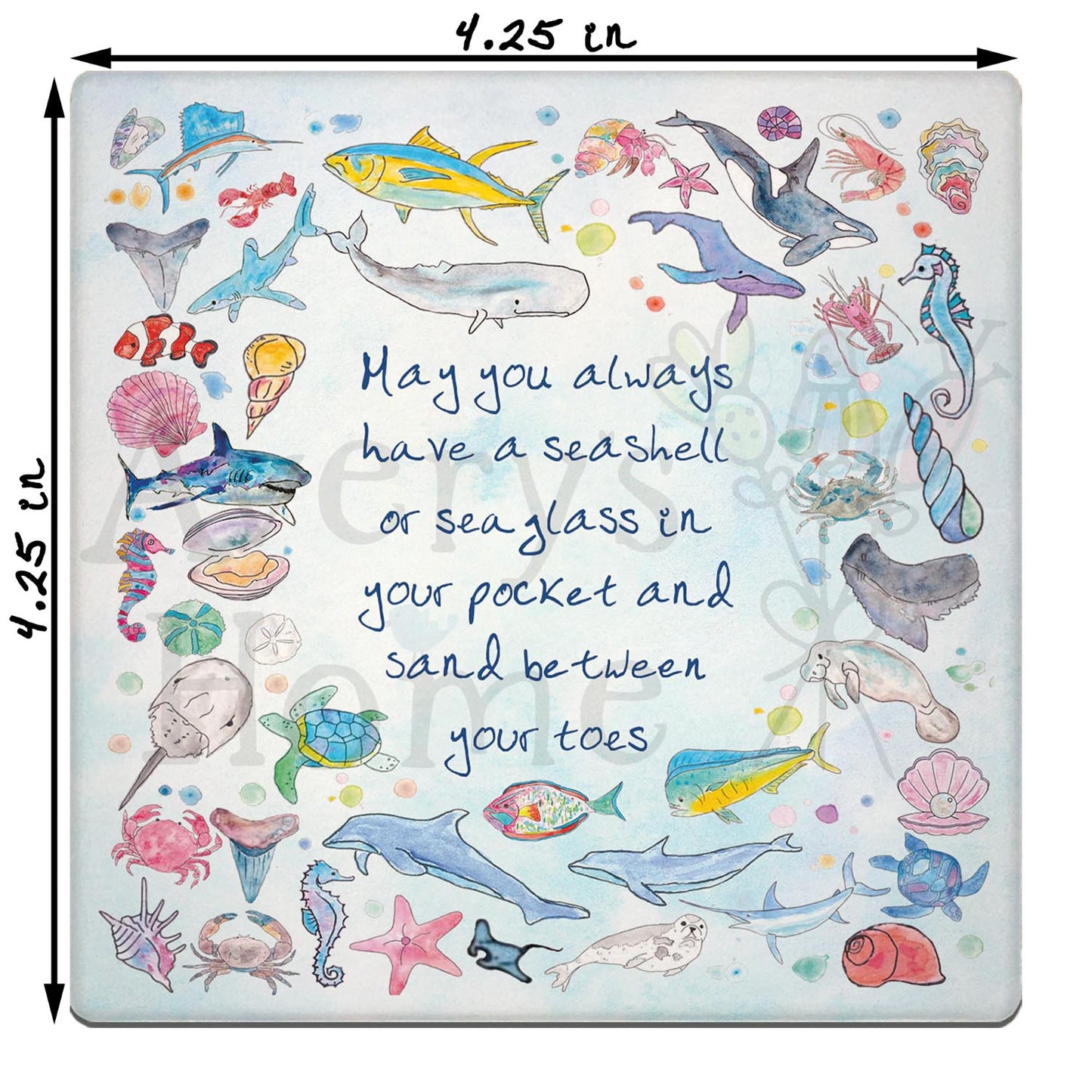 Ocean Blessing Stone Coaster