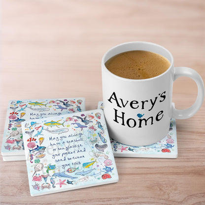 Ocean Blessing Stone Coaster