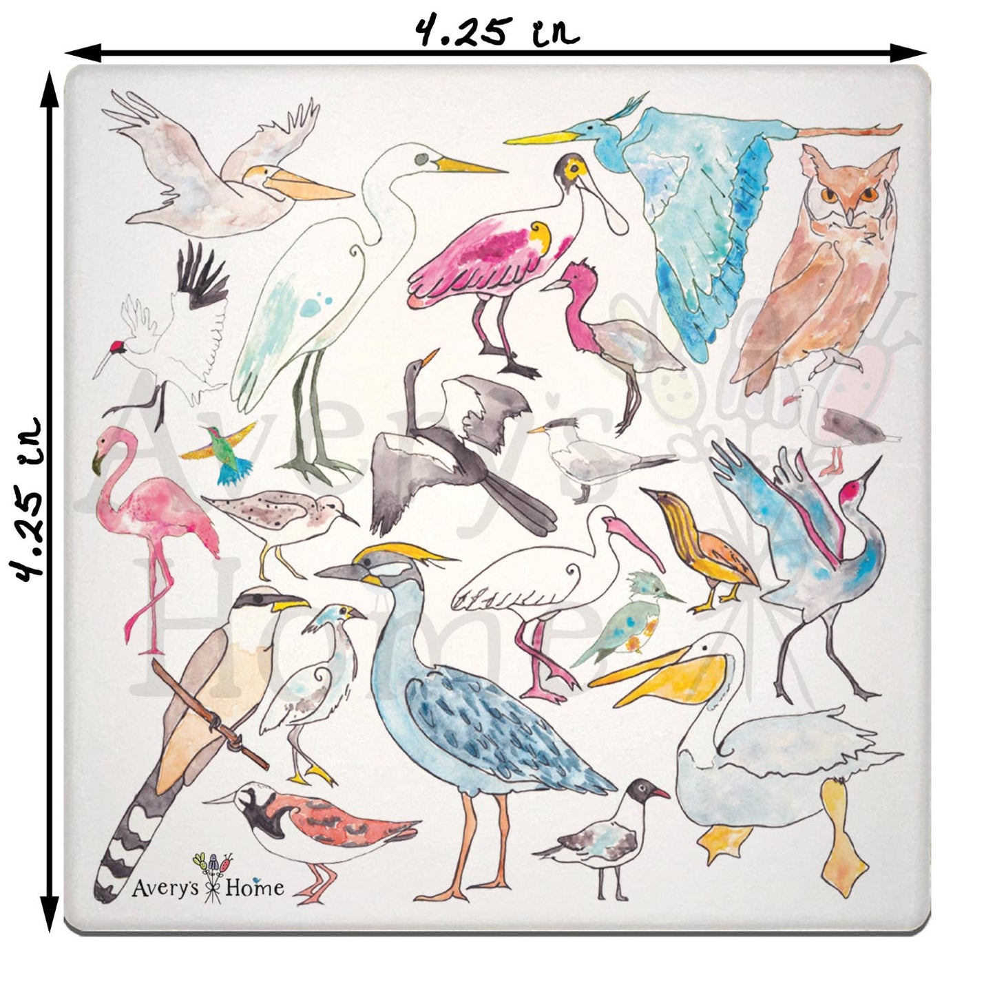 Coastal Birds Stone Coaster