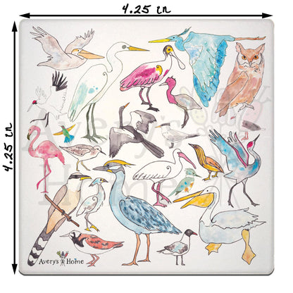 Coastal Birds Stone Coaster