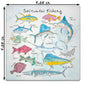 Saltwater Fishing Stone Coaster