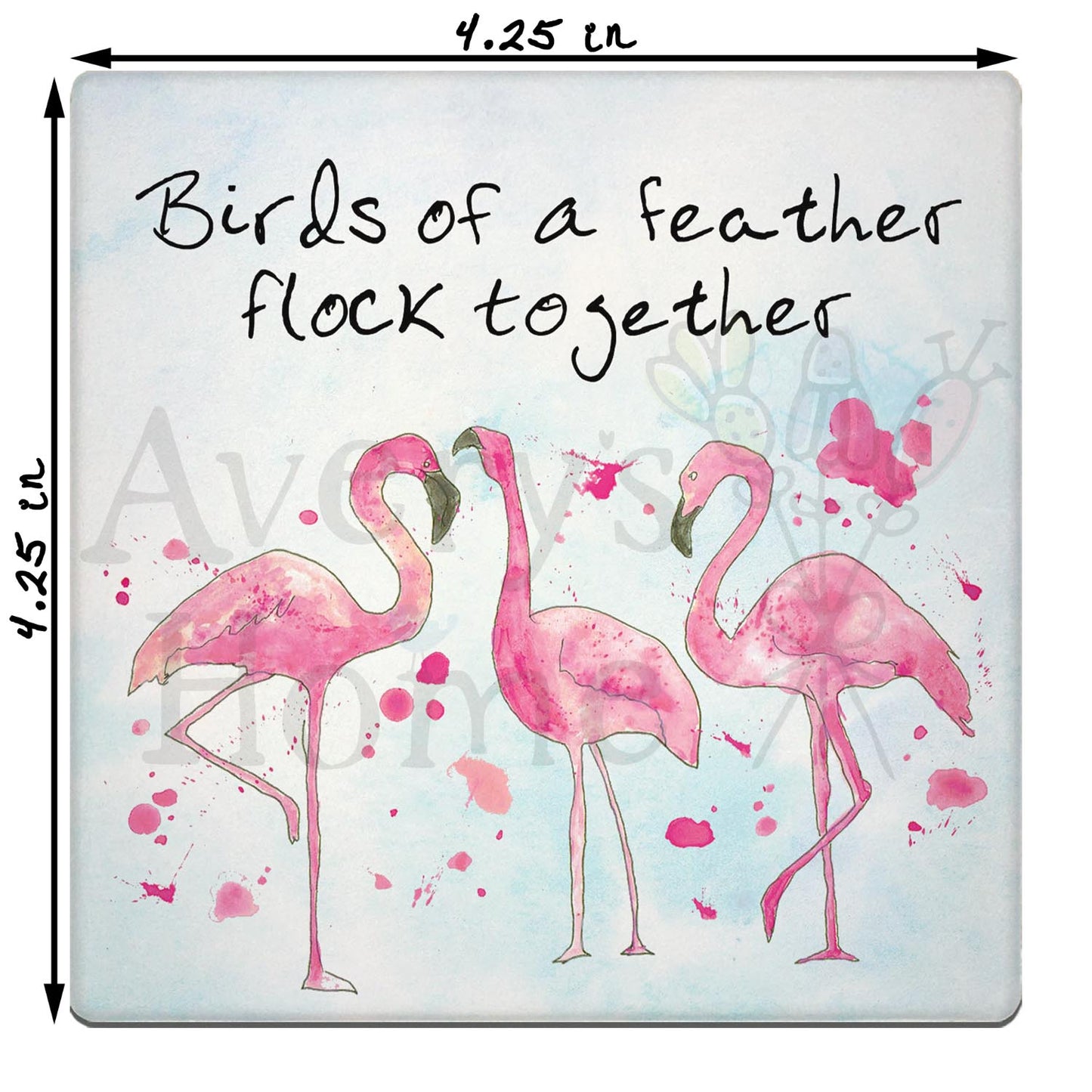 Birds of a Feather Stone Coaster