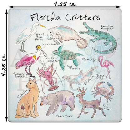 Florida Critters Stone Coaster