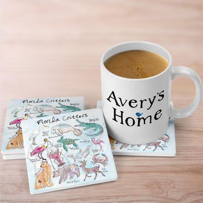 Florida Critters Stone Coaster