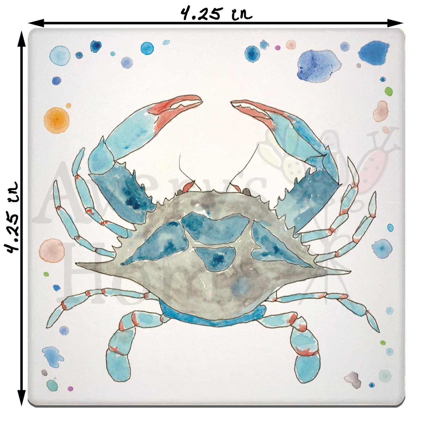 Blue Crab Stone Coaster