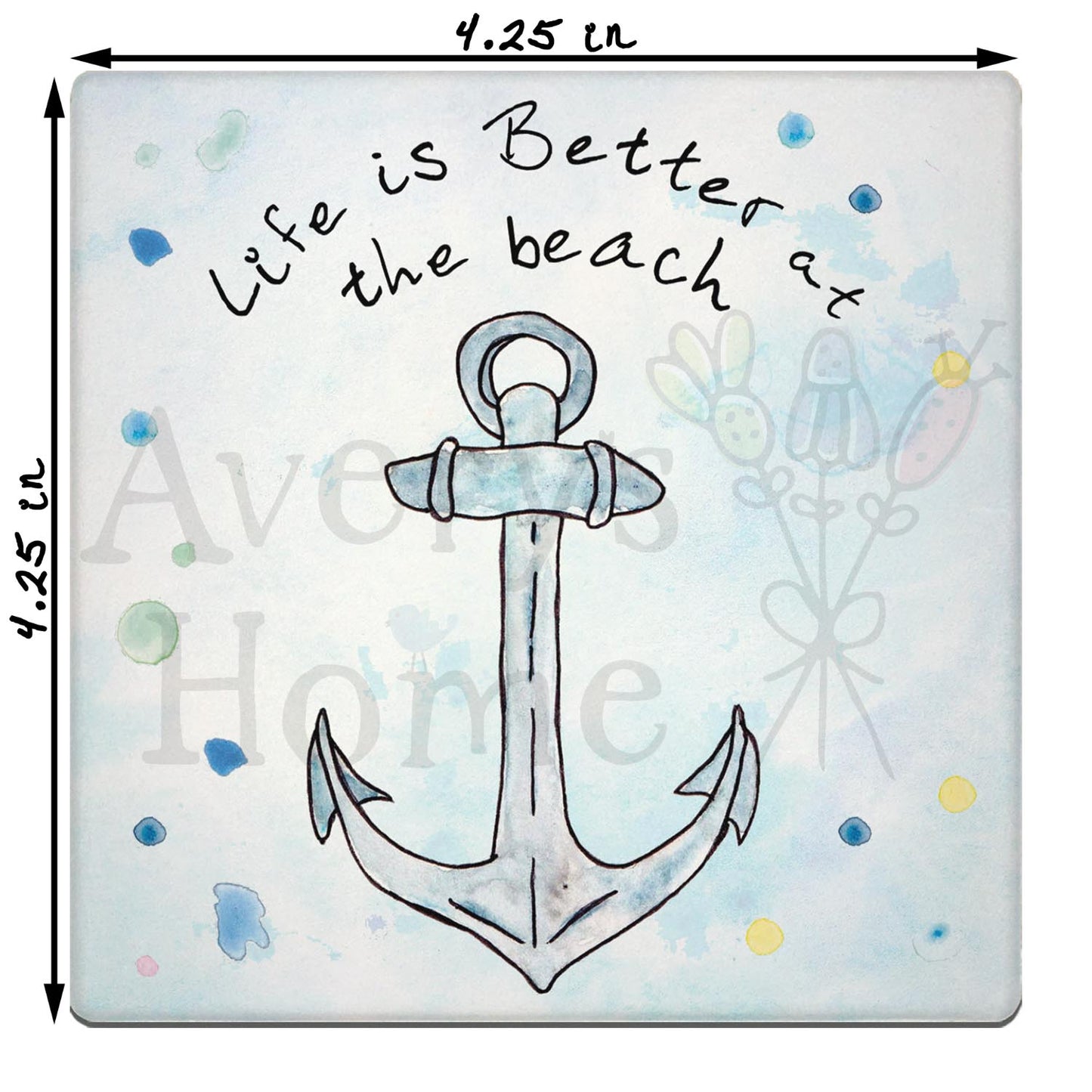 Life Is Better at the Beach Stone Coaster