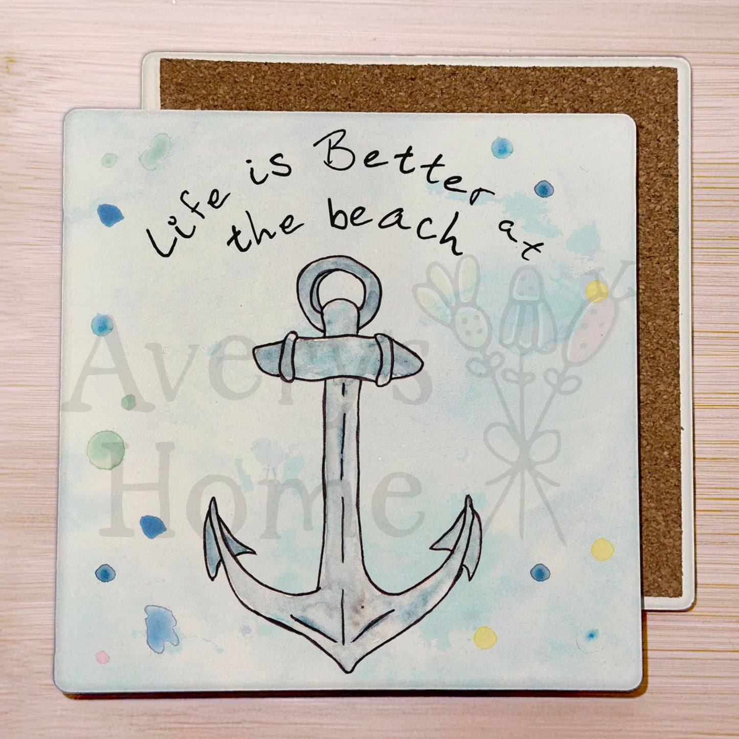 Life Is Better at the Beach Stone Coaster