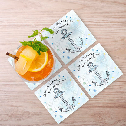 Life Is Better at the Beach Stone Coaster