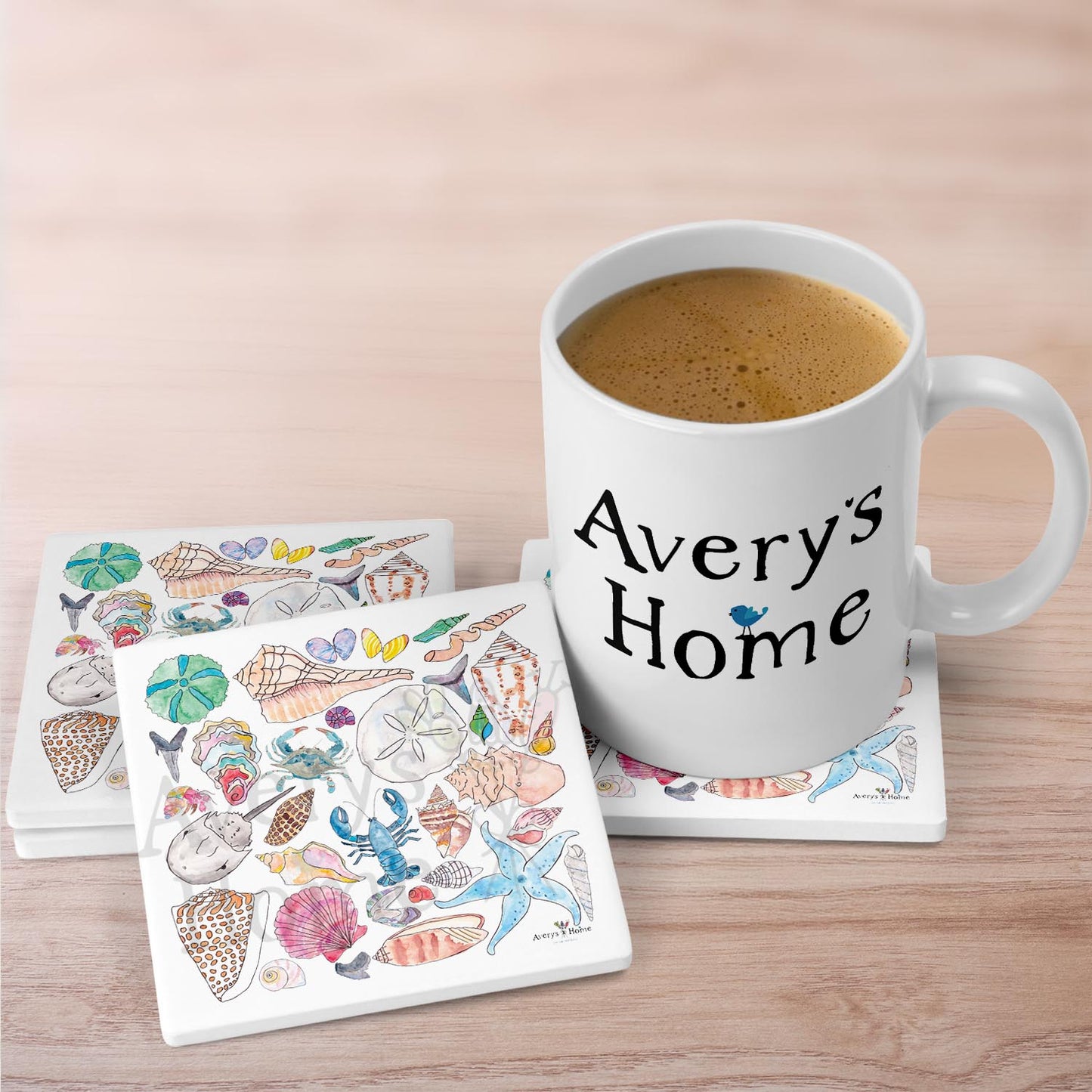 Seashell Collector Stone Coaster