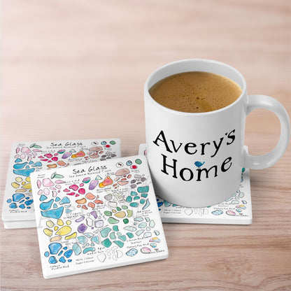 Sea Glass Collector Stone Coaster