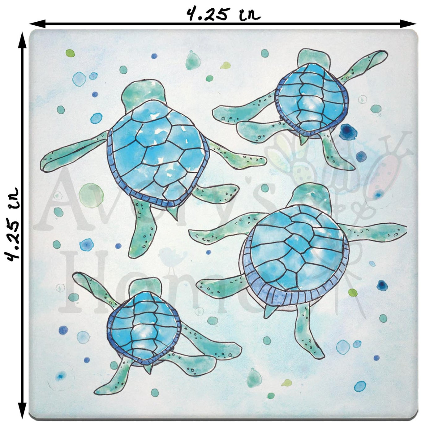 Baby Sea Turtles Walking Stone Coaster
