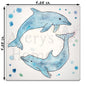 Blue Dolphins Stone Coaster