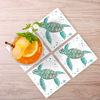 Olive Ridley Sea Turtle Stone Coaster