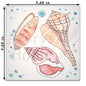 Seashell 1 Stone Coaster