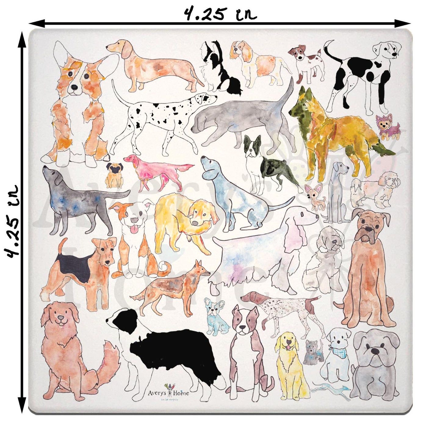 Adorable Dogs Stone Coaster