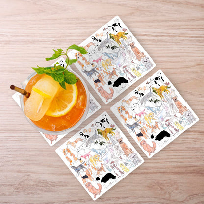 Adorable Dogs Stone Coaster