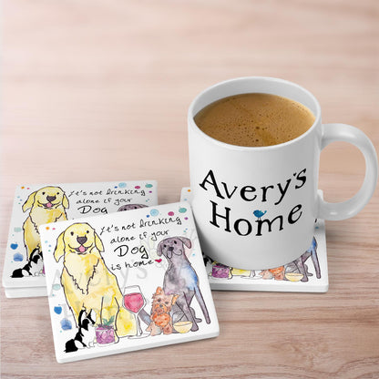 Drinking with Your Dog Stone Coaster