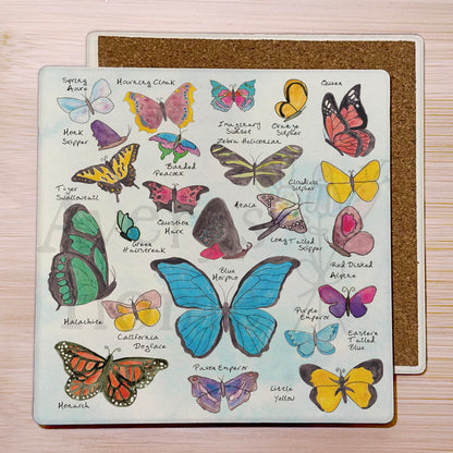 Butterfly Collection Stone Coaster