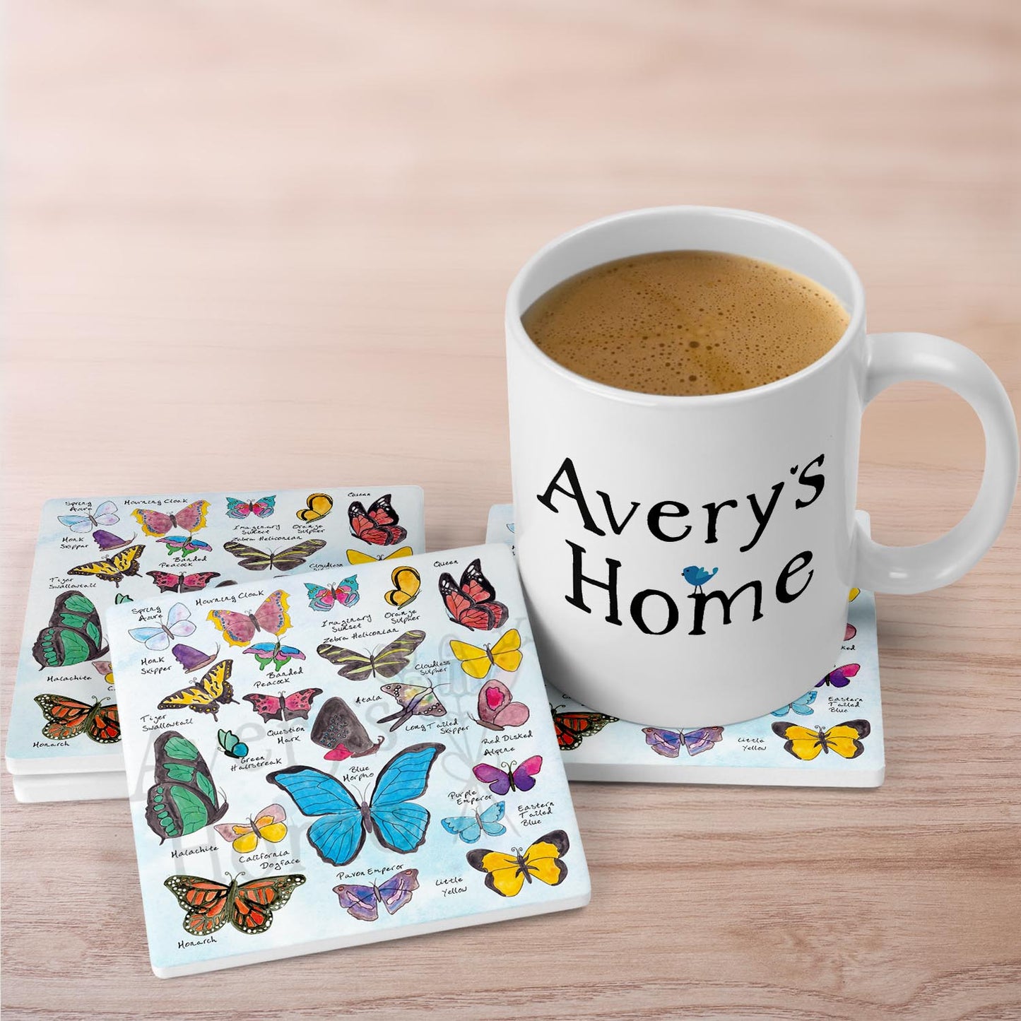 Butterfly Collection Stone Coaster