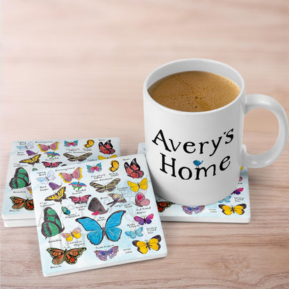 Butterfly Collection Stone Coaster