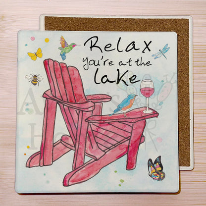 Relax at the Lake Stone Coaster