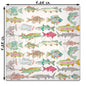 Lake Fish Pattern Stone Coaster