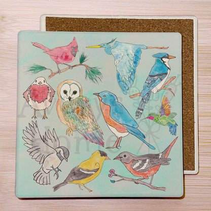 Northern Birds Stone Coaster