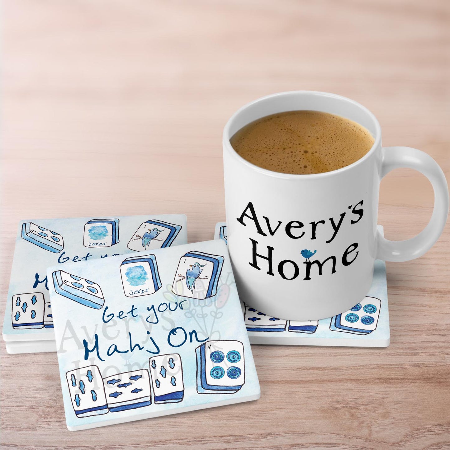 Get Your Mahj On Stone Coaster