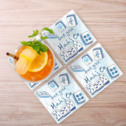Get Your Mahj On Stone Coaster