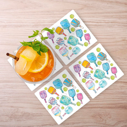 Pickleball Paddles Stone Coaster