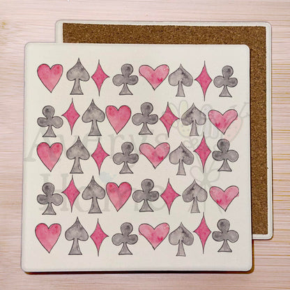 Four Is a Bridge Game Stone Coaster