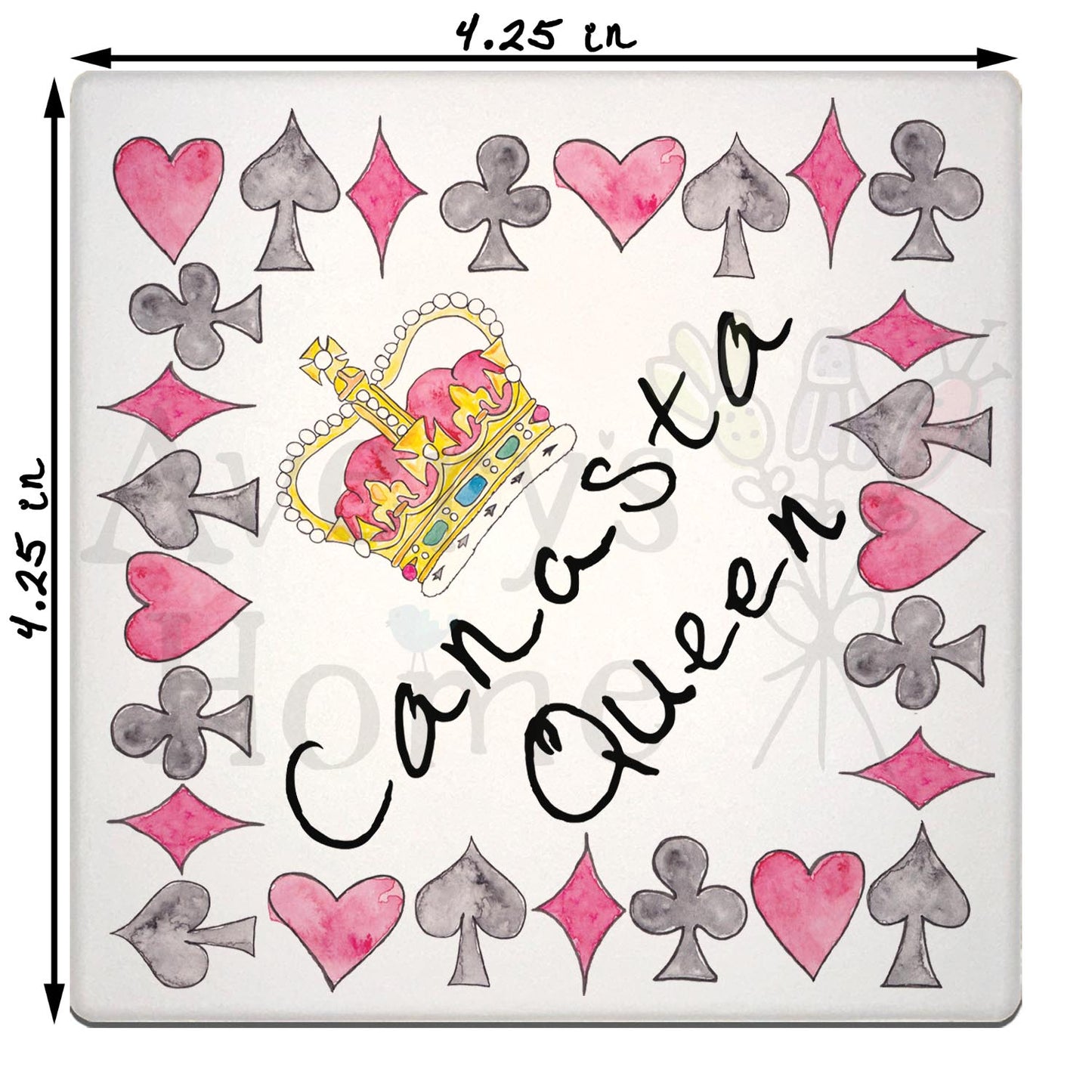 Canasta Queen Stone Coaster