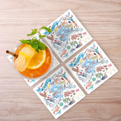 Alaska Map Stone Coaster