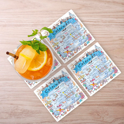 Colorado Map Stone Coaster