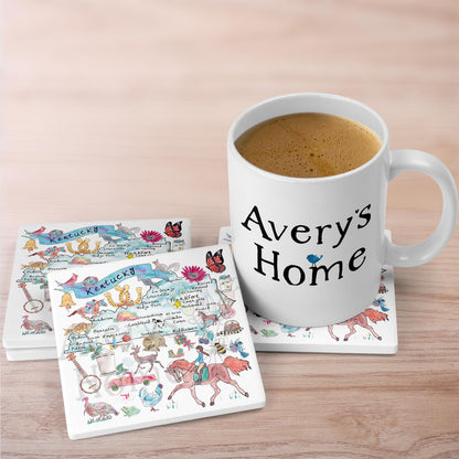 Kentucky Map Stone Coaster