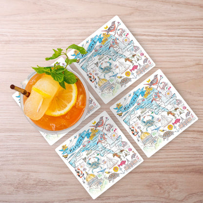 Maryland Map Stone Coaster