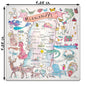 Mississippi Map Stone Coaster