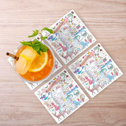 Mississippi Map Stone Coaster