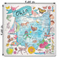 Ohio Map  Stone Coaster