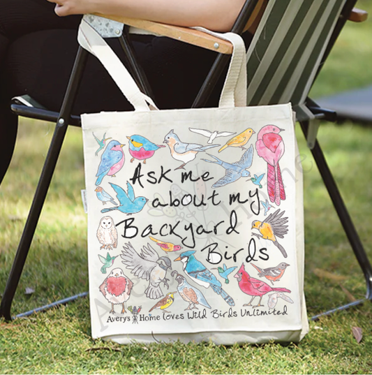 Custom Wild Birds Unlimited Ask me about my Birds Tote Bag