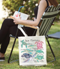 Sea Turtle Breeds Organic Cotton Tote Bag – Peaceful Ocean Decor